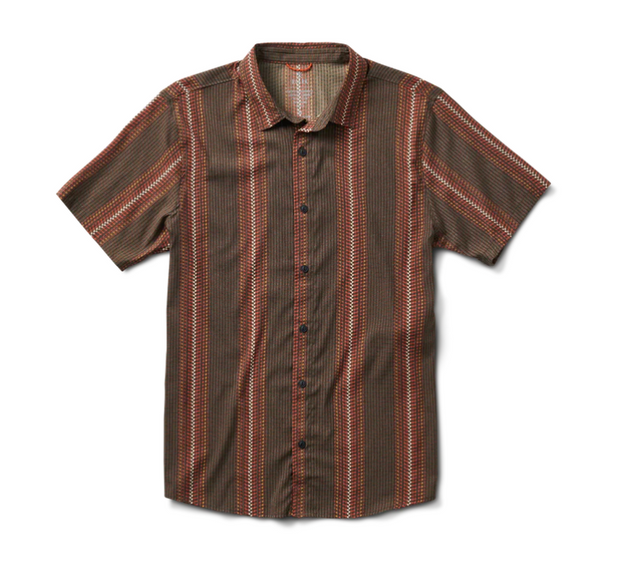 Bless Up Breathable Stretch Shirt- Herringbone Miltary