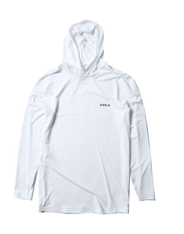 Twisted Eco Hooded LS - White