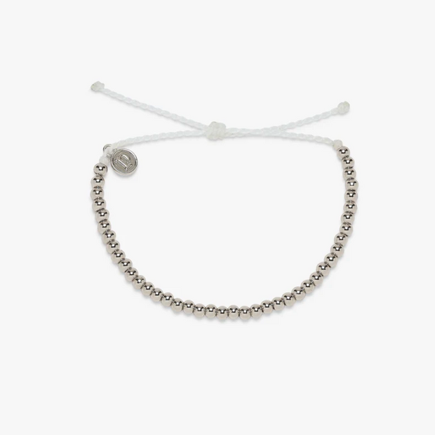 Metal Bead Bracelet - Silver