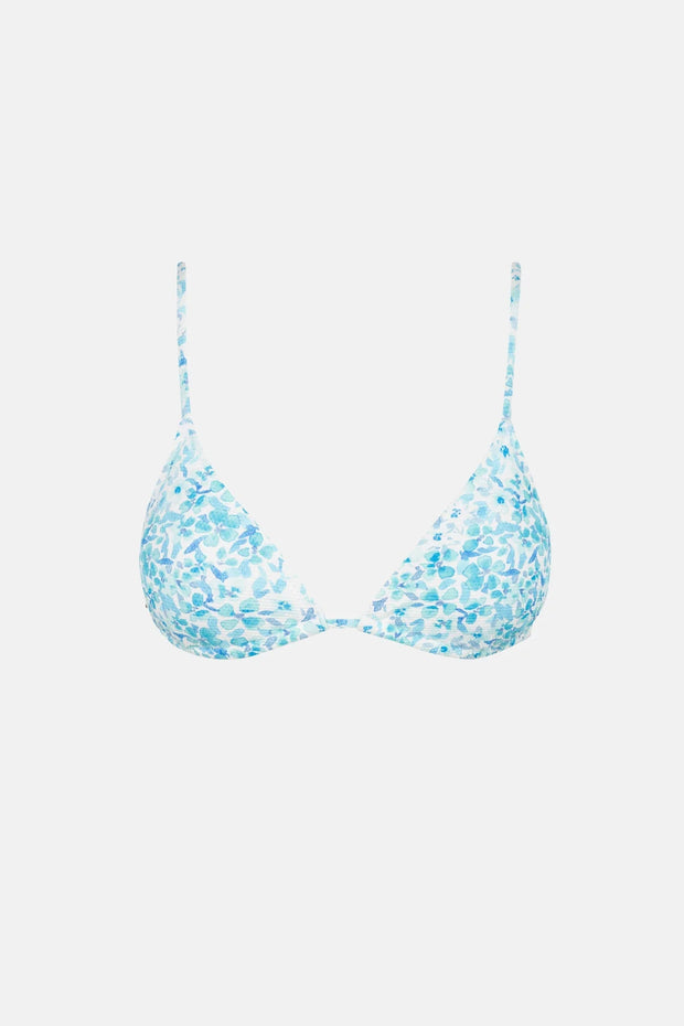 Serenity Floral Slide Tri Top - Blue