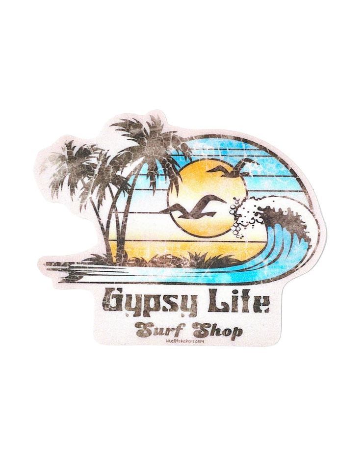 Gypsy Life Surf Shop Sticker - Back In The Day