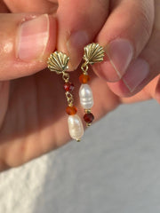 Wind & Sea Earrings: Matcha Green / Gold