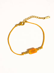 Sunkiss 18K Gold Non-Tarnish Love Braided Bracelet: Blue