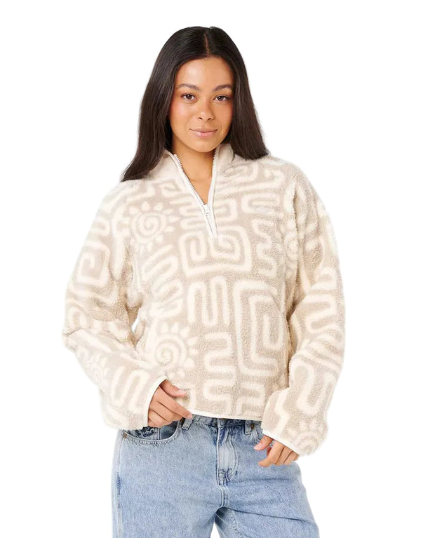 Sunset Luau 1/4 Zip Polar Fleece