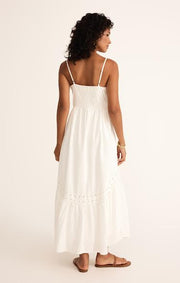Citadelle Embroidered Linen Maxi Dress - White