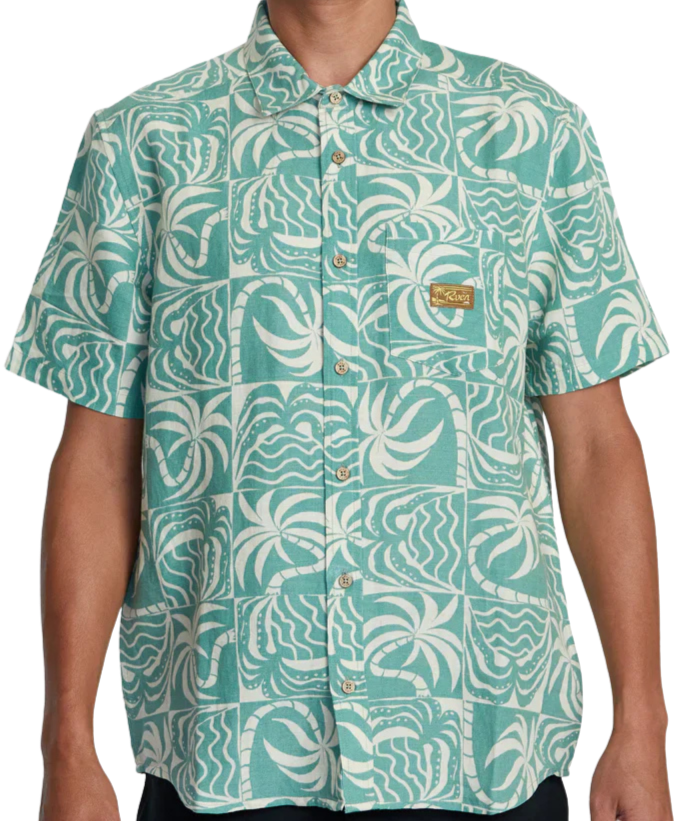 Exotica Short Sleeve Woven Shirt - Granite Green