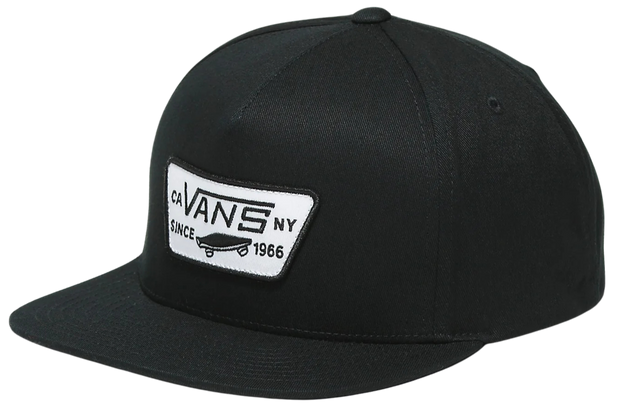 Full Patch Snapback Hat - True Black
