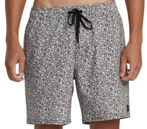 Atlas Elastic Waist Boardshorts 17" - Pale Mauve