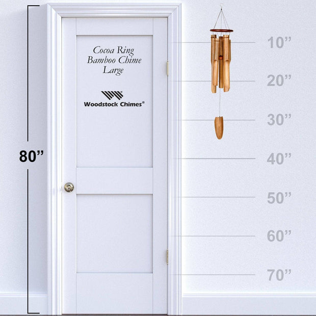 Ring Bamboo Chime - Large, Cocoa