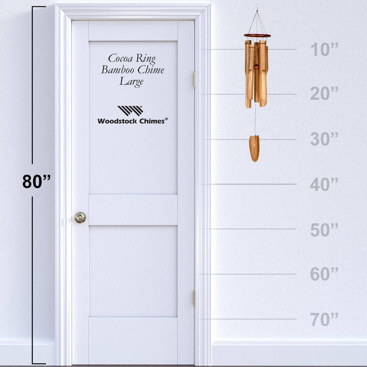 Ring Bamboo Chime - Large, Cocoa