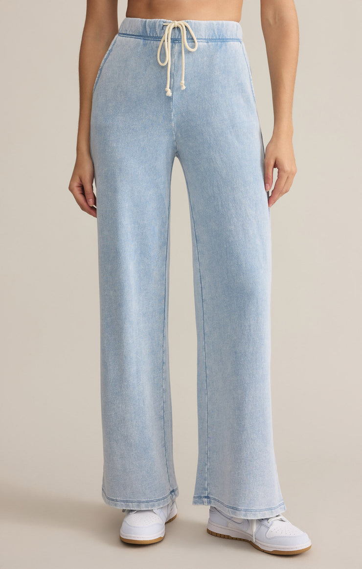 Hunter Knit Denim Pant - Washed Indigo