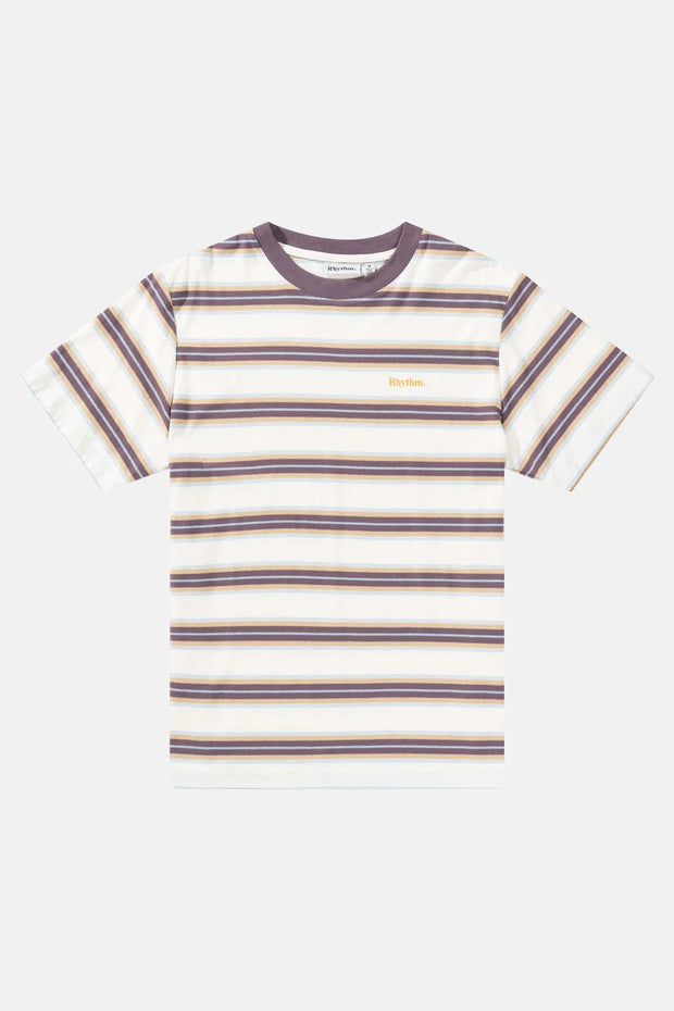 Everyday Stripe Ss T-Shirt - Latte