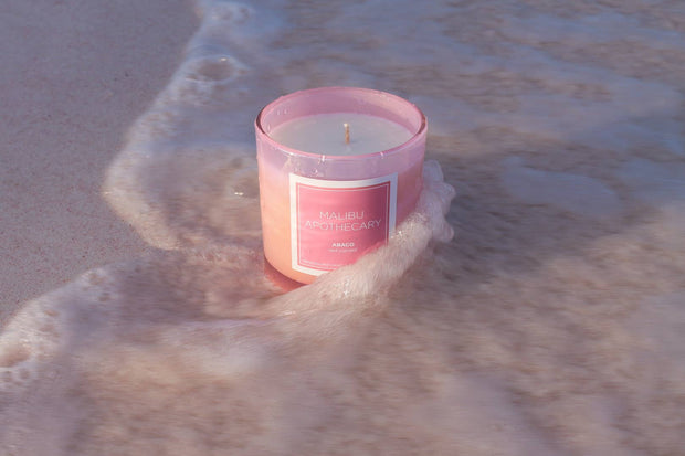 Iridescent Pink Candle - MONTAUK