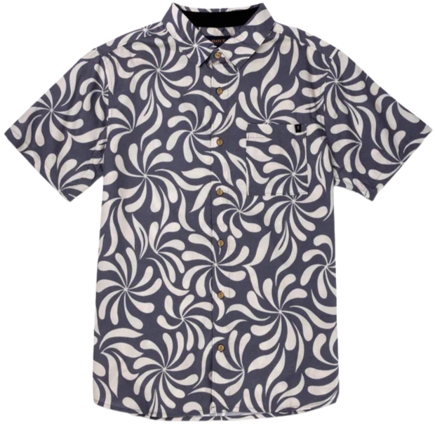 Journey Woven Shirt - Abstract Swirl Slate