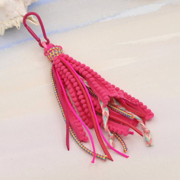 Bohemian Style Long Tassel Keychain - Assorted