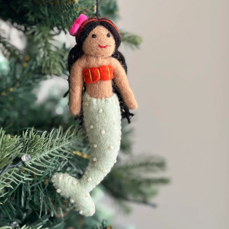 Felt Mermaid Ornament - Assorted