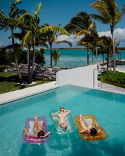 Clear Pink Mesh Lounger