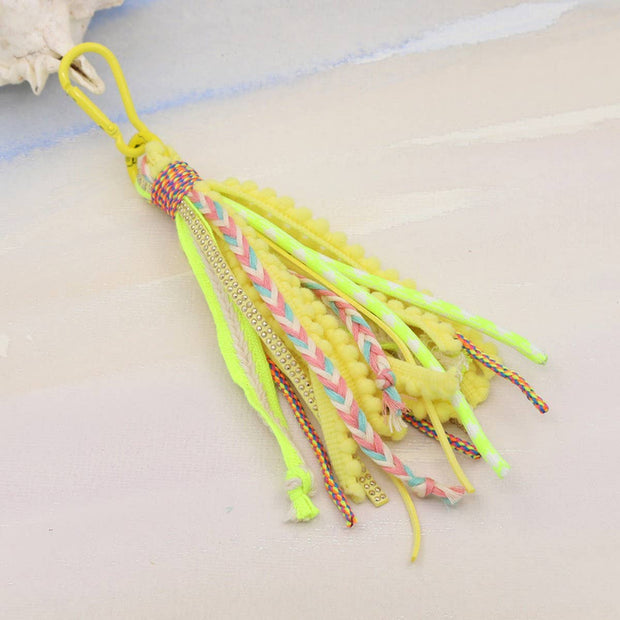 Bohemian Style Long Tassel Keychain - Assorted