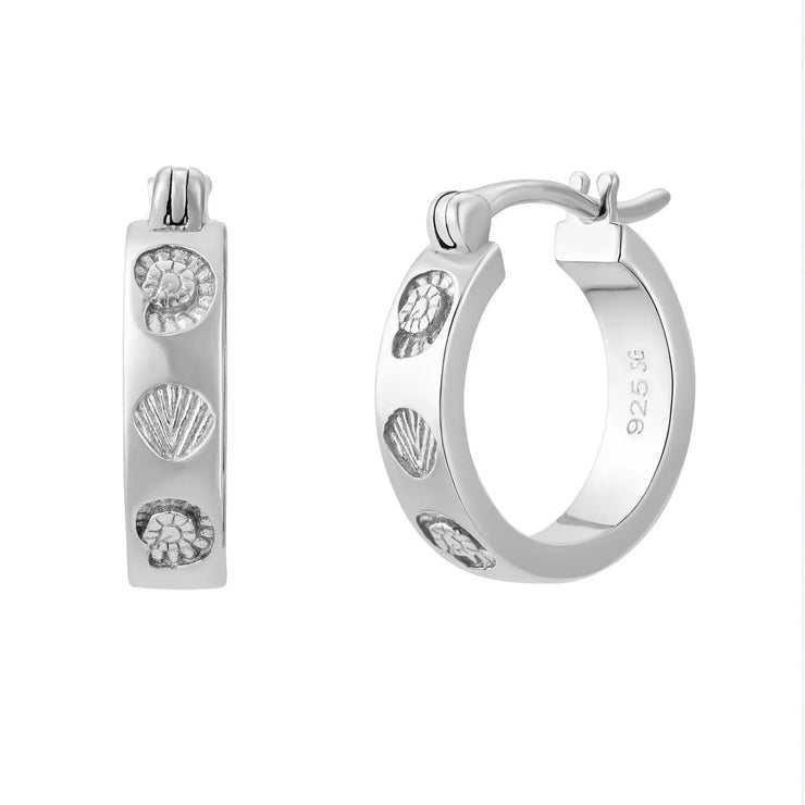 Coastal Hoops - Sterling Silver