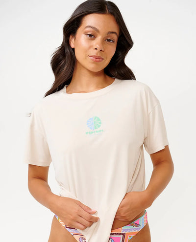 Beach Party UPF Surflite Rash Guard - Off White