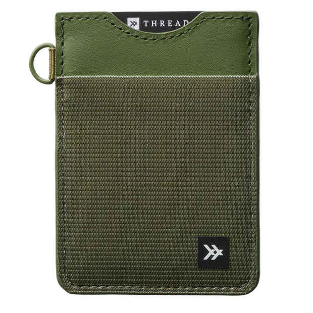 Vertical Wallet - Olive