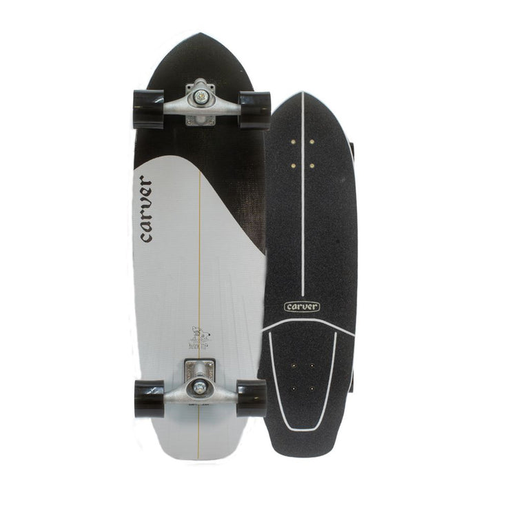 Carver CX 32.5'' Black Tip Surfskate Complete V4