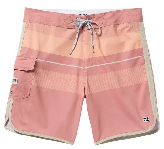 73 Pro Performance 18" Boardshorts - Dusty Pink