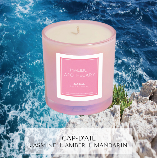 Iridescent Pink Candle - MONTAUK