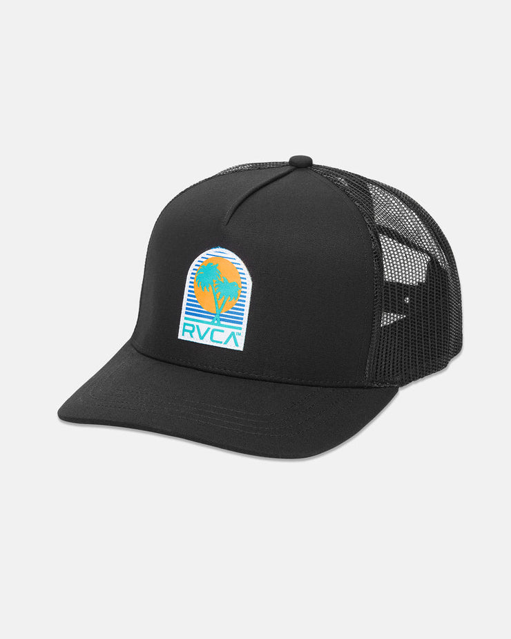 Puerto Nuevo Curved Trucker - Black