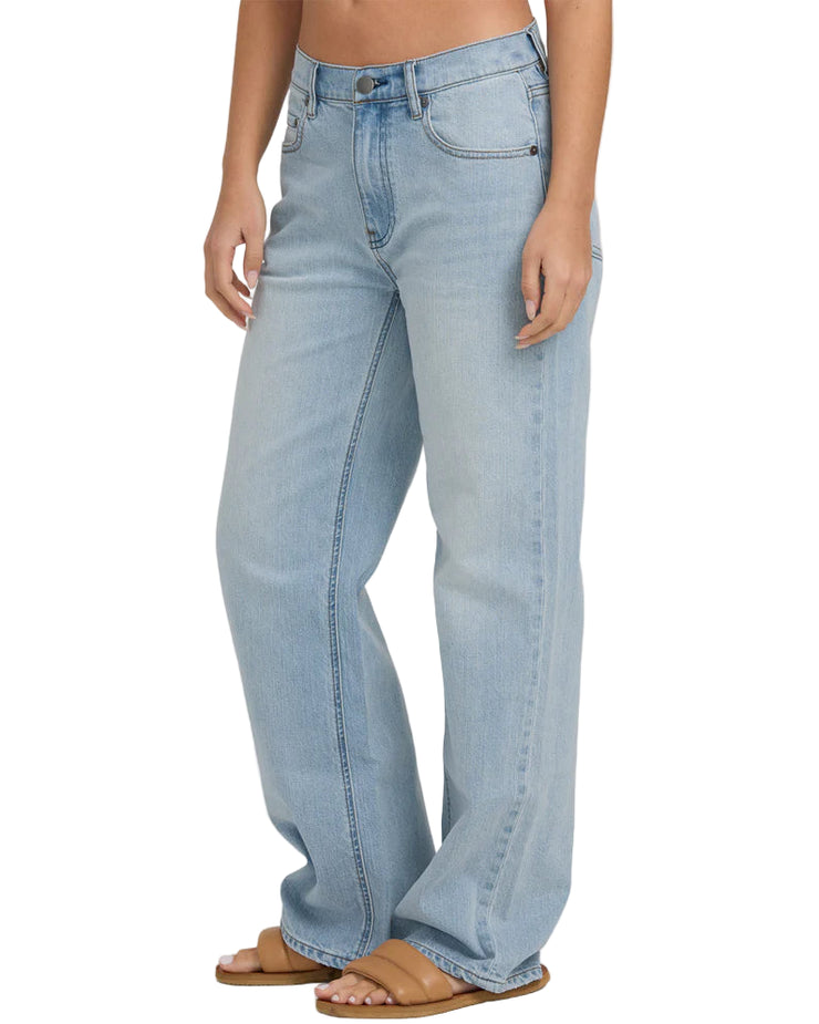 Shifter Straight Leg Pants - Blue Light Wash