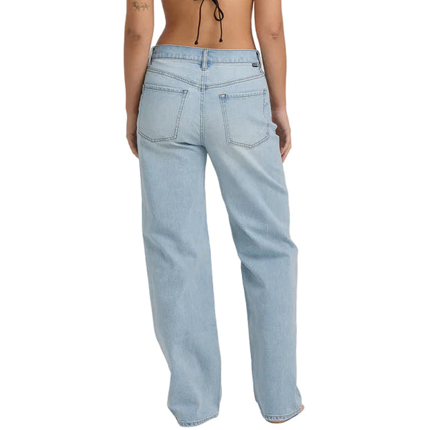Shifter Straight Leg Pants - Blue Light Wash