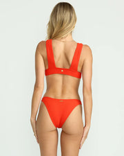 Red Aloha Hike Bikini Bottom