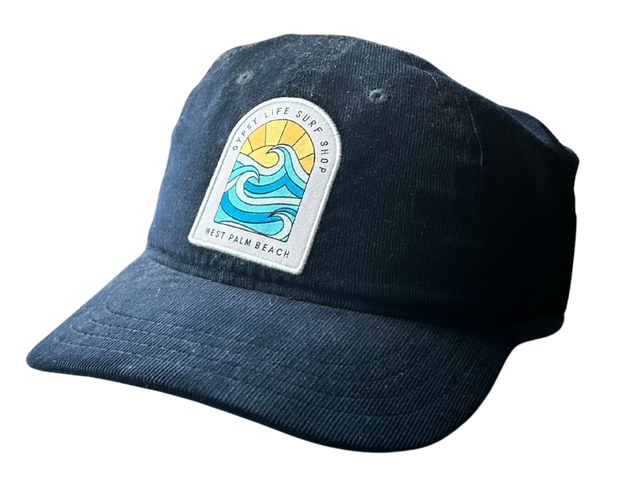Gypsy Life Navy Corduroy Hat with Tombstone Logo