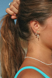 Wind & Sea Earrings: Matcha Green / Gold