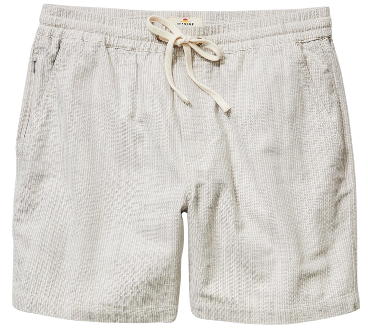 6" Saturday Beach Short - Grey Stripe