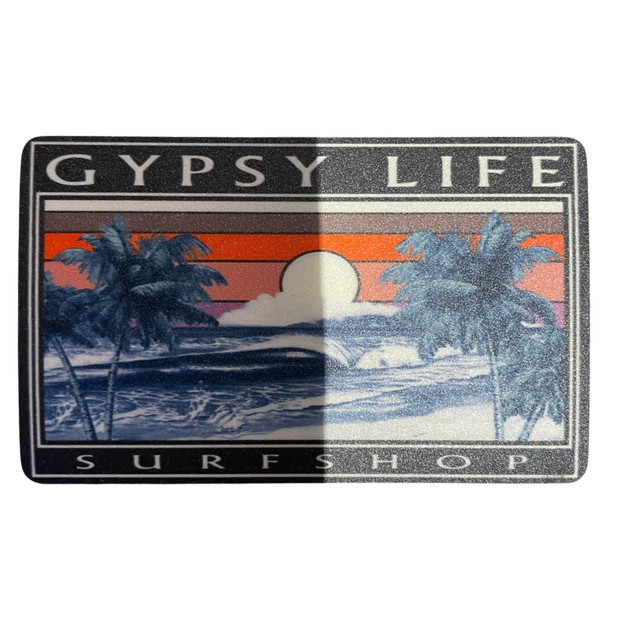 Beggered Beach/Palms Sticker