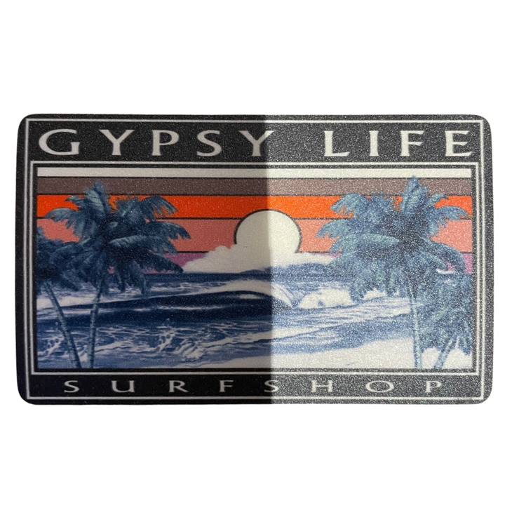 Beggered Beach/Palms Sticker