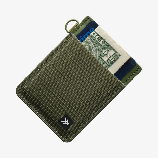Vertical Wallet - Olive