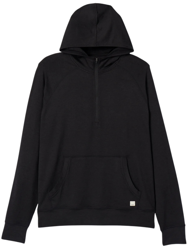 Ponto Performance 1/2  Zip Hoodie - Black Heather