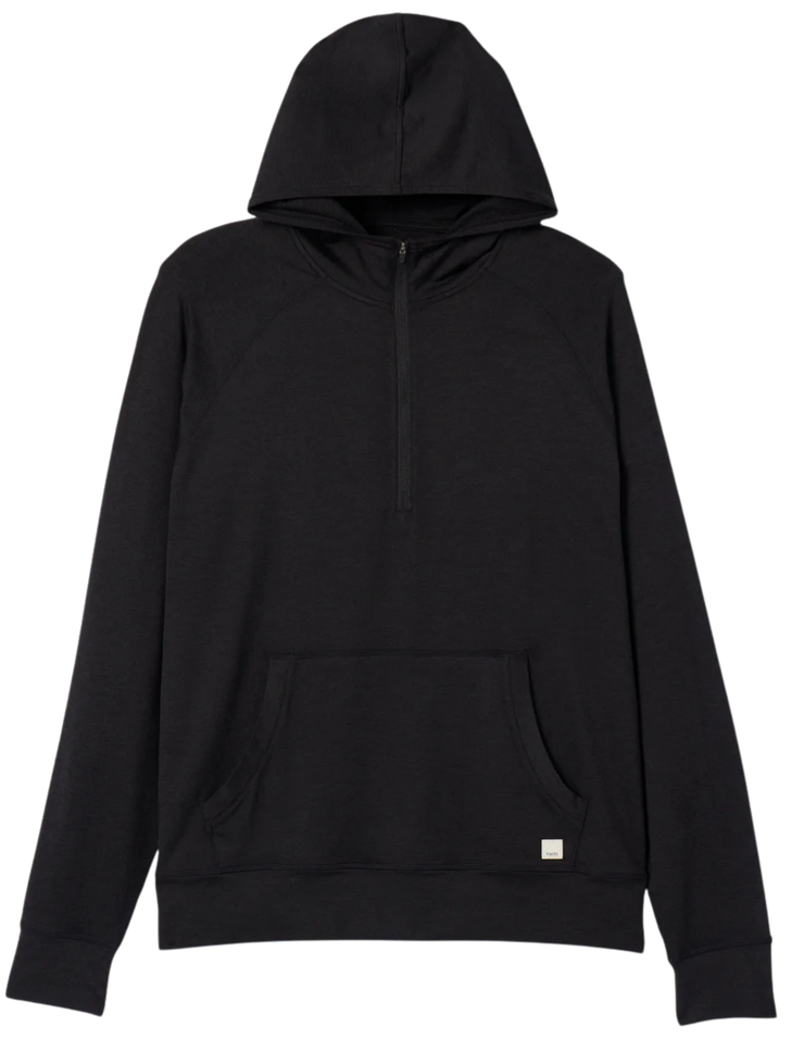 Ponto Performance 1/2  Zip Hoodie - Black Heather