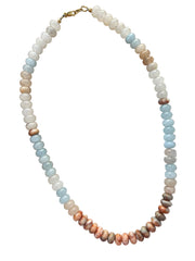 Rowan Necklace - Light Blue/Peach/Ivory