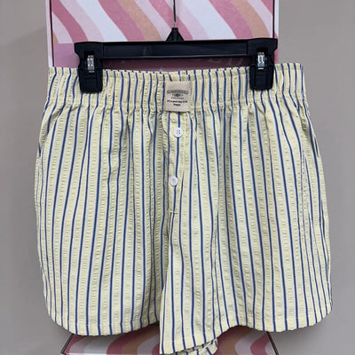 Everyday Boxer Shorts - Yellow/Blue Halo Stripes