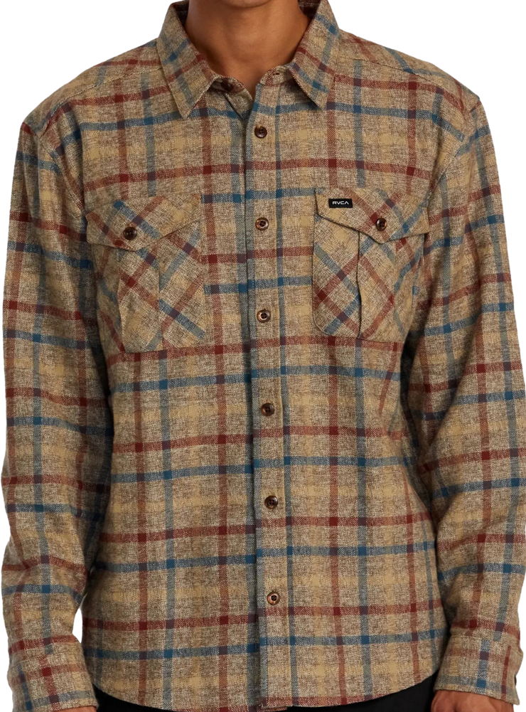 Hughes Flannel Long Sleeve - Bombay Brown