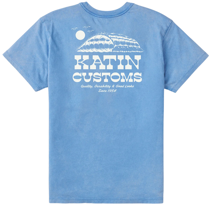 Drainer Tee - Bay Blue Sand Wash