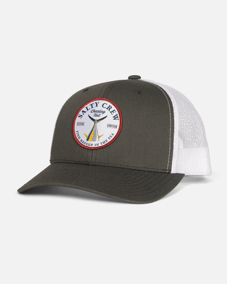 Bottom Dweller Retro Trucker Hat - Charcoal White