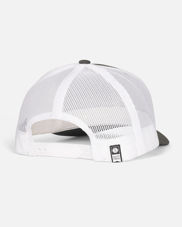 Bottom Dweller Retro Trucker Hat - Charcoal White
