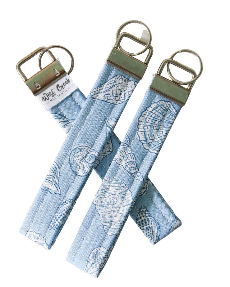 Coastal Seashells Keychain Wristlet