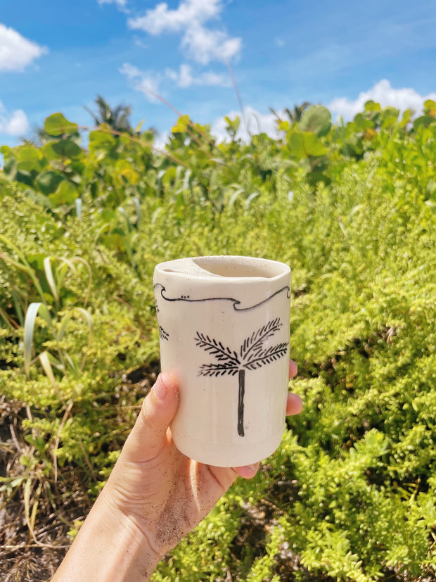 Gypsy White Palm To-Go Cup