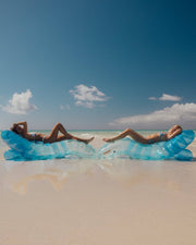 Clear Blue Chaise Lounger