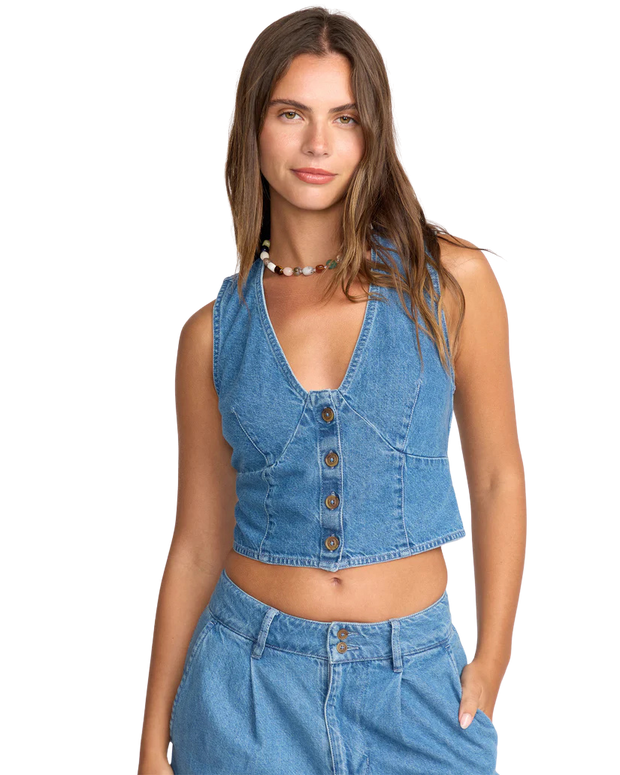 Indigo Skies Top - Salt Washed